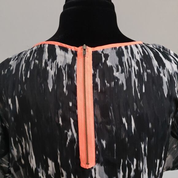 Express Semi Sheer Cold Shoulder Top Medium Y2K Whimsigoth Goth Witchy Dark M - Picture 10 of 12